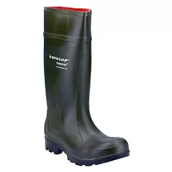 Dunlop Purofort Professional Safety Wellies Green Size 4