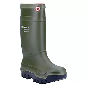 Dunlop Purofort Thermo+ Safety Wellies Green Size 5 1 Dunlop Purofort Thermo+ Safety Wellies Green Size 5