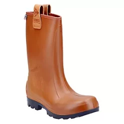 Dunlop Purofort Rig Air Safety Wellies Brown Size 9