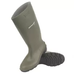 Dunlop Pricemaster Metal Free Non Safety Wellies Green Size 12