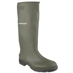 Dunlop Pricemaster 380VP Metal Free Non Safety Wellies Green Size 4