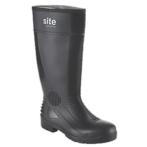 Site Trench Safety Wellies Black Size 10 1 Site Trench Safety Wellies Black Size 10