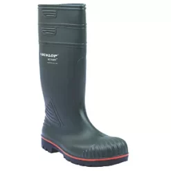 Dunlop Acifort Safety Wellies Green Size 7