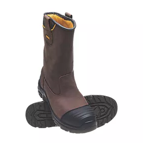 DeWalt Millington Metal Free Safety Rigger Boots Brown Size 12 2 DeWalt Millington Metal Free Safety Rigger Boots Brown Size 12 - Image 2