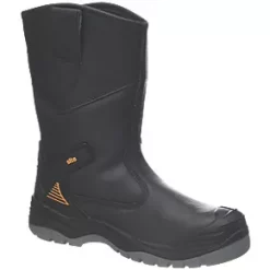Site Hydroguard Safety Rigger Boots Black Size 7