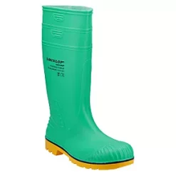 Dunlop Acifort HazGuard Safety Wellies Green Size 8