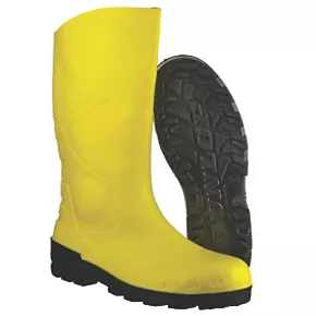 Dunlop Devon Safety Wellies Yellow Size 10 2 Dunlop Devon Safety Wellies Yellow Size 10 - Image 2
