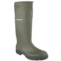 Dunlop Pricemaster 380VP Metal Free Non Safety Wellies Green Size 5