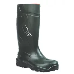 Dunlop Purofort+ Safety Wellies Green Size 10