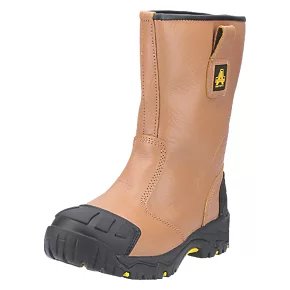 Amblers FS143 Safety Rigger Boots Tan Size 12 2 Amblers FS143 Safety Rigger Boots Tan Size 12 - Image 2